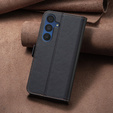 Θήκη με πτερύγιο για Samsung Galaxy A15, BINFEN Wallet, μαύρη + γυαλί 9H 