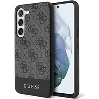 GUESS Θήκη για Samsung Galaxy S24+ Plus, 4G Bottom Stripe, γκρι