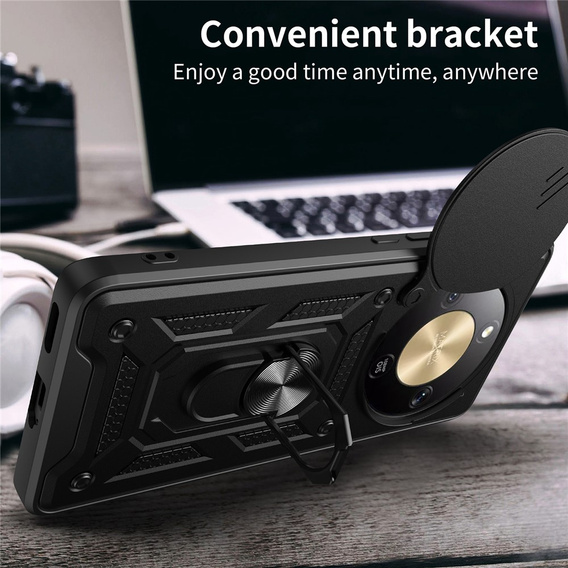 Θήκη CamShield Slide με προστατευτικό κάλυμμα για την κάμερα και δακτύλιο για το Honor Magic 8 Lite