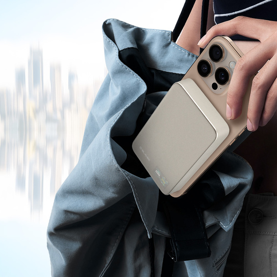 Power Bank 10000mAh Slim 22.5W MagSafe 3-σε-1 για iPhone 12-17, AirPods, Apple Watch και smartphones με επαγωγική φόρτιση