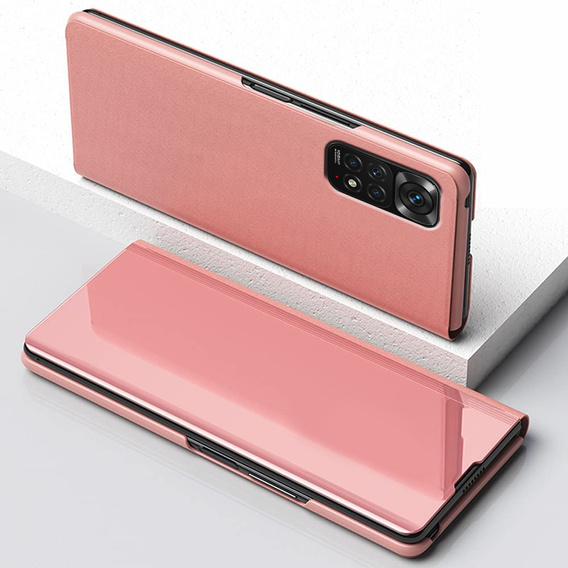 Θήκη για Xiaomi Redmi Note 11 / 11S, Clear View, ροζ rose gold