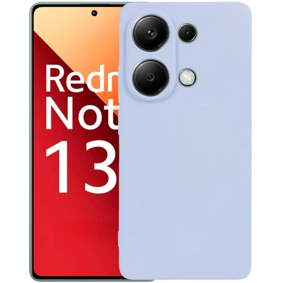 Θήκη για Xiaomi Redmi Note 13 Pro 4G, Silicone Lite, μωβ