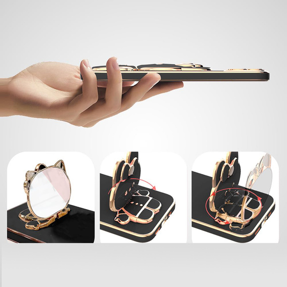 Θήκη για Xiaomi Redmi 13, Bunny, μαύρη