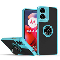 Θήκη για Motorola Moto G24 / G24 Power / G04, Frosted Ring, μπλε