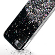 Θήκη για Xiaomi Redmi 10, Glittery, μαύρη