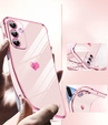 Η θήκη για το Samsung Galaxy A26, Electro heart, ροζ rose gold + γυαλί 9H