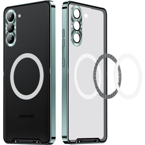 θήκη προστασίας κάμερας για το Samsung Galaxy S23 Plus, CamShield MagSafe, διαφανής / πράσινη
