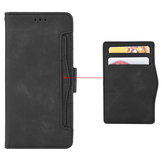 Θήκη με πτερύγιο για Xiaomi 14 Ultra, Card Slot, μαύρη