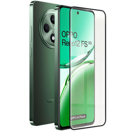 Μετριασμένο γυαλί 3D για Oppo Reno 12FS / 12F, μαύρο πλαίσιο