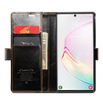 θήκη CASEME για Samsung Galaxy Note 10 Plus, Waxy Textured, καφές