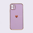 Θήκη για Apple iPhone 11, Electro heart, μωβ