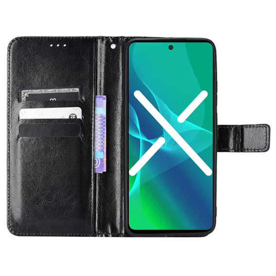 Θήκη με πτερύγιο για Oppo Reno7 Lite 5G, μαύρη