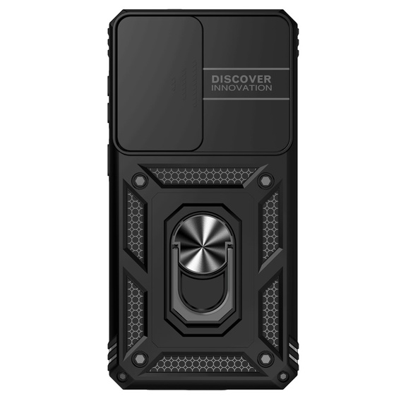 Θήκη με βάση και προστατευτικό φακού για Samsung Galaxy S26 Plus, μαύρη