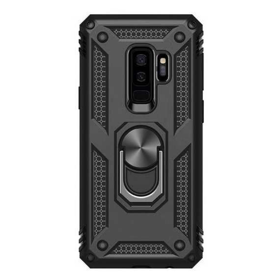 θωρακισμένη θήκη για Samsung Galaxy S9+ Plus, Nox Case Ring, μαύρη