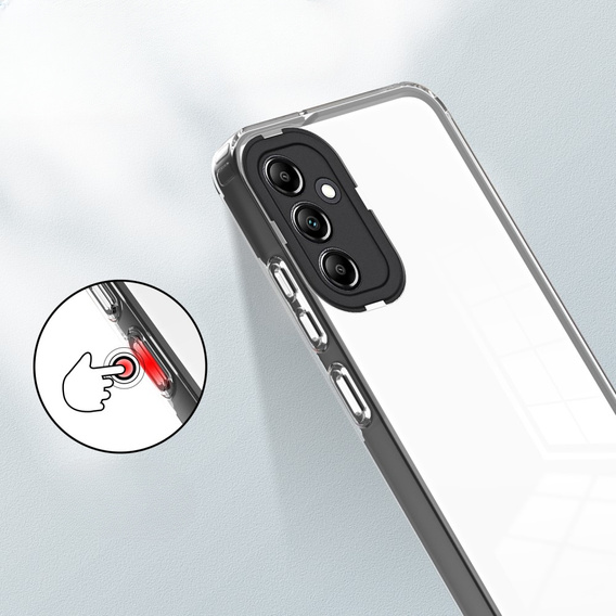 Θήκη για Samsung Galaxy A14 5G, Fusion Hybrid, διαφανής / μαύρη