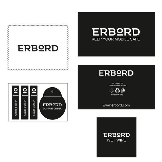 2x Υβριδικό γυαλί ERBORD Ceramic για Xiaomi Redmi Note 9T 5G