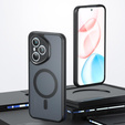 Θήκη για Honor 400 Pro 5G, για MagSafe, ERBORD Μatt Case, μαύρη + Γυαλί οθόνης