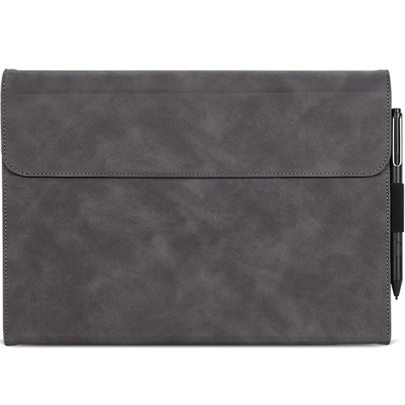 Θήκη για Microsoft Surface Pro 9, Wallet Pen Slot, γκρι