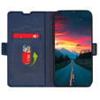 Θήκη με πτερύγιο για Motorola Moto G22, Magnetic Clasp, σκούρο μπλε