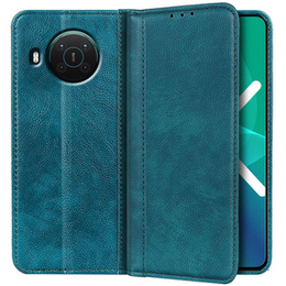 Θήκη για Nokia X10 / X20, Wallet Litchi Leather, πράσινη