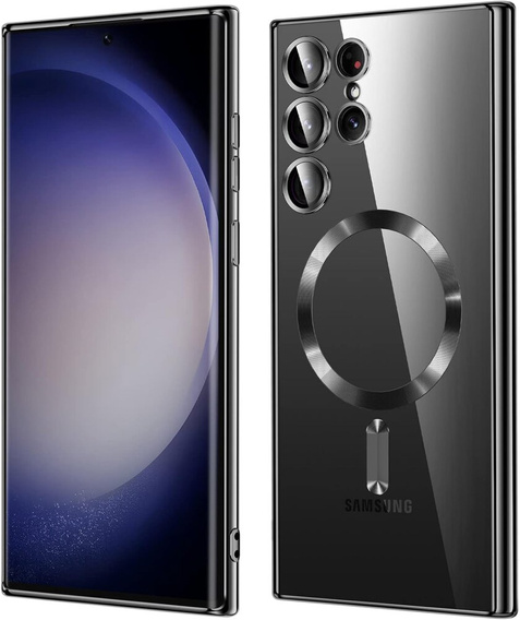 Θήκη για Samsung Galaxy S23 Ultra, MagSafe Hybrid, μαύρη