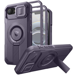 Θωρακισμένη θήκη για iPhone 16e, Dexnor CamProtect MagSafe, μωβ