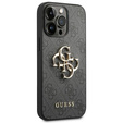 GUESS Θήκη για iPhone 14 Pro, 4G Big Metal Logo, γκρι