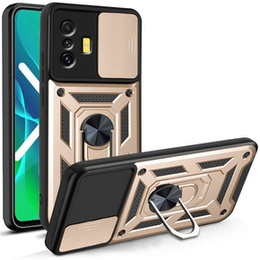 Θήκη για Xiaomi Poco F4 GT, CamShield Slide, χρυσός