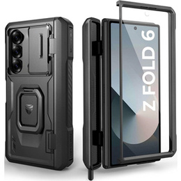 Θωρακισμένη θήκη για Samsung Galaxy Z Fold 6 5G, Dexnor Full Body S-Pen Slot, μαύρη