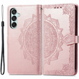 Θήκη με πτερύγιο για Samsung Galaxy M35, Mandala, ροζ rose gold