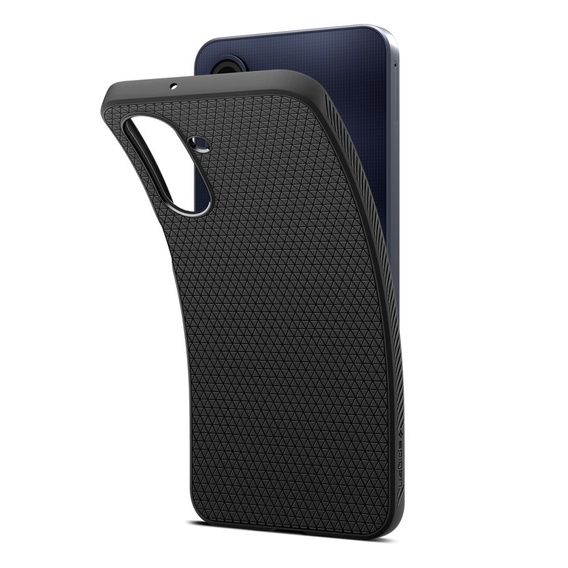 θήκη Spigen για Samsung Galaxy A26 5G, Liquid Air, μαύρη + μετριασμένο γυαλί 9H