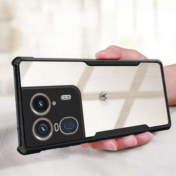 Θήκη για Motorola Edge 50 Ultra, AntiDrop Hybrid, μαύρη