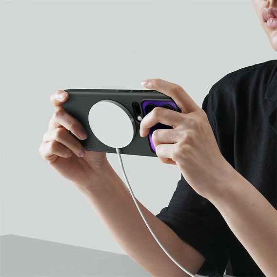 Θήκη NILLKIN Frosted Shield Pro MagSafe για Xiaomi 17 Pro Max, μαύρη