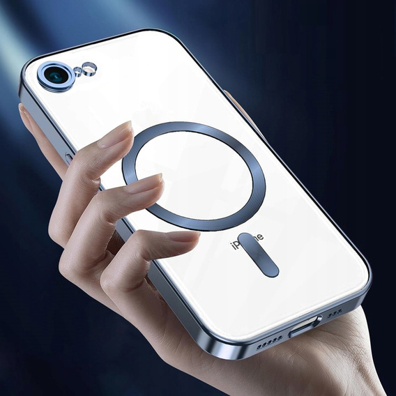 Θήκη για iPhone 16E, Electro MagSafe, μπλε + Γυαλί για την οθόνη