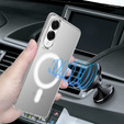 Θήκη για Samsung Galaxy S25 Edge, Fusion Hybrid, για MagSafe, διαφανής