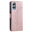 Θήκη με πτερύγιο για Oppo A17, Mandala, ροζ rose gold