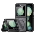 θήκη DuxDucis για το Samsung Galaxy Z Flip7 FE / Z Flip6, Aimo Case, για MagSafe, διαφανής / μαύρη