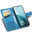 Θήκη πτερύγιο για Oppo Reno 14, Butterfly, πορτοφόλι, μπλε