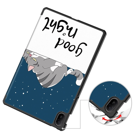 Θήκη για Huawei MatePad SE 11 2024, Smartcase, cat