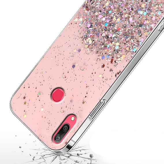 Θήκη για Huawei Y7 2019, Glittery, ροζ