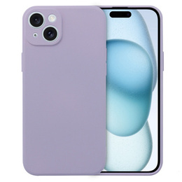 Θήκη για iPhone 15 Plus, Silicone Lite, μωβ