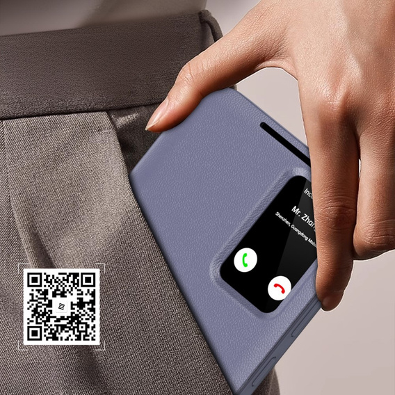 Αναδιπλούμενη θήκη για Samsung Galaxy S23 FE, Smart View Wallet, λεβάντας