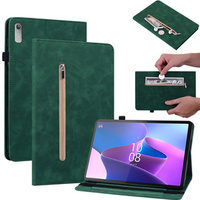 Θήκη για Lenovo Tab P11 Gen 2, Wallet Pen Slot, πράσινη