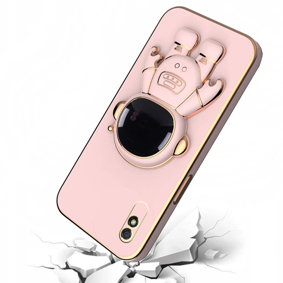 Θήκη για Xiaomi Redmi 9A, Astronaut, ροζ rose gold