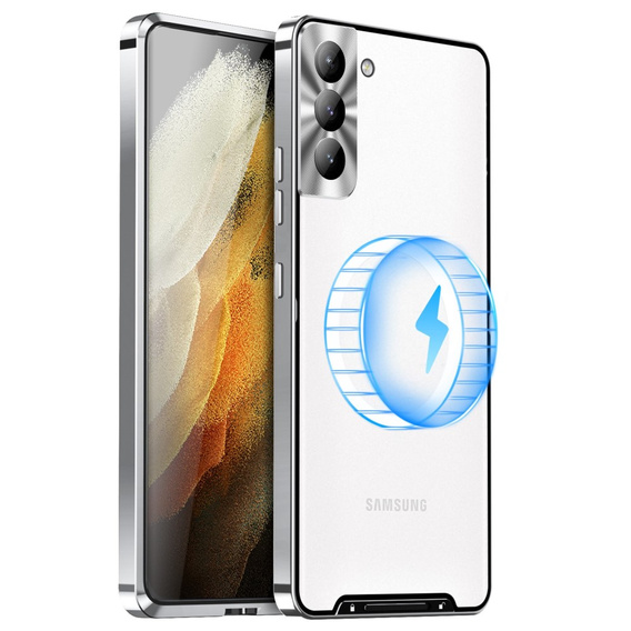 θήκη προστασίας κάμερας για το Samsung Galaxy S21 FE 5G, CamShield MagSafe, διαφανές / ασημί