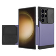 Θήκη για Samsung Galaxy S24 Ultra, ERBORD MagProtect Slide Camera, μωβ
