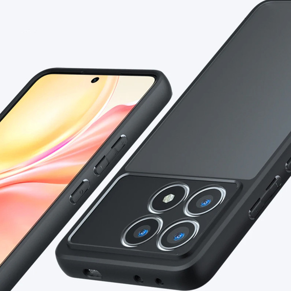 Θήκη για Xiaomi Poco X6 Pro 5G, Fusion Hybrid, με προστασία κάμερας, ματ / μαύρο