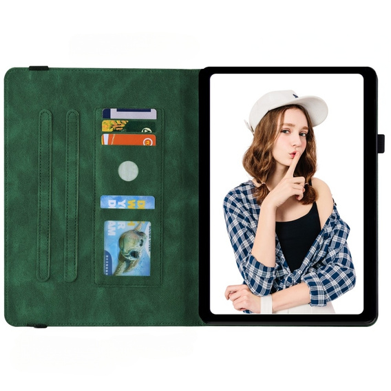θήκη για το Lenovo Tab M9, Butterfly, πράσινη