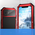 Θωρακισμένη θήκη για iPhone 16E, R-JUST, κόκκινη