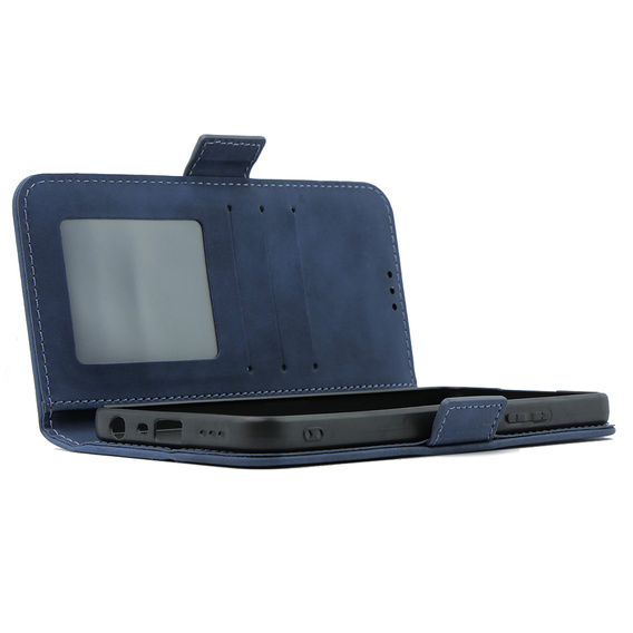 Θήκη με πτερύγιο για Oppo A58 4G, Card Slot, μπλε